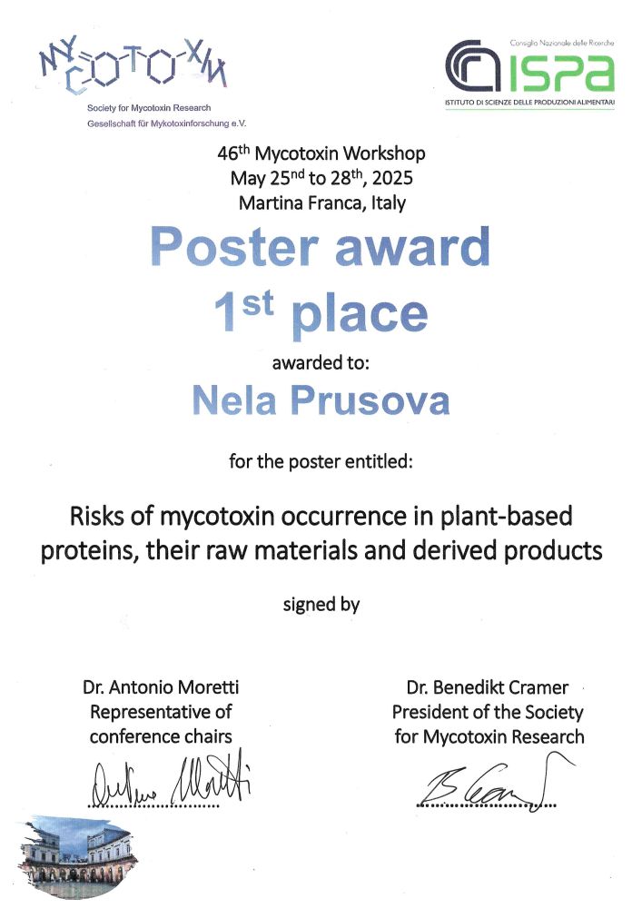  ◳ Poster prize certificate Nela Prusova (jpg) → (originál)